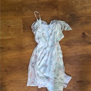 Floral White Dress